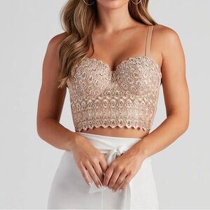Windsor Lace Bustier Top